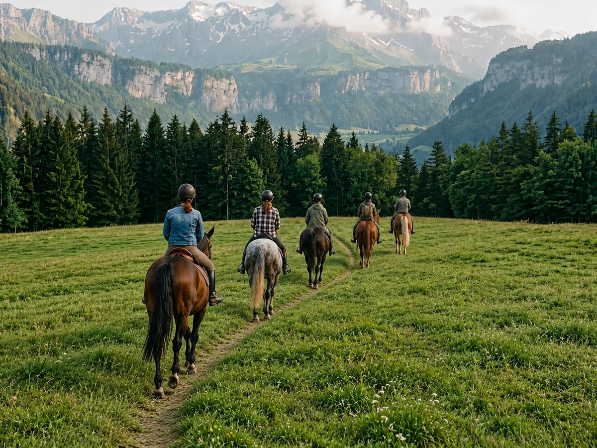 Balade à cheval en Savoie, autour de Champagneux