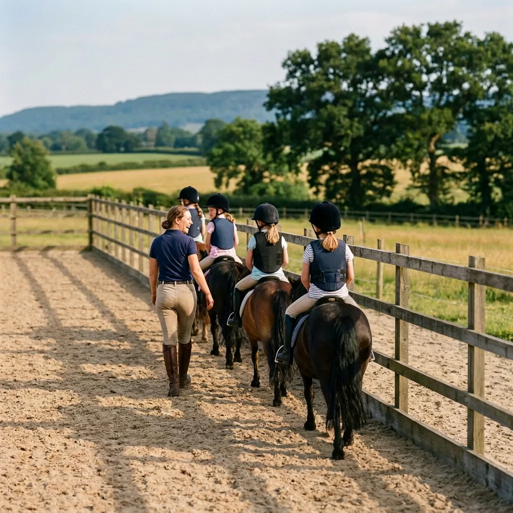 Cours de poney à Champagneux, Savoie